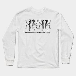 The Homolateral Skeleton Dance v1 black Long Sleeve T-Shirt